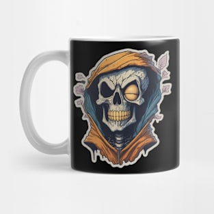 Cartoon Skeleton Sticker Collection: High-Quality Vector Designs Mug